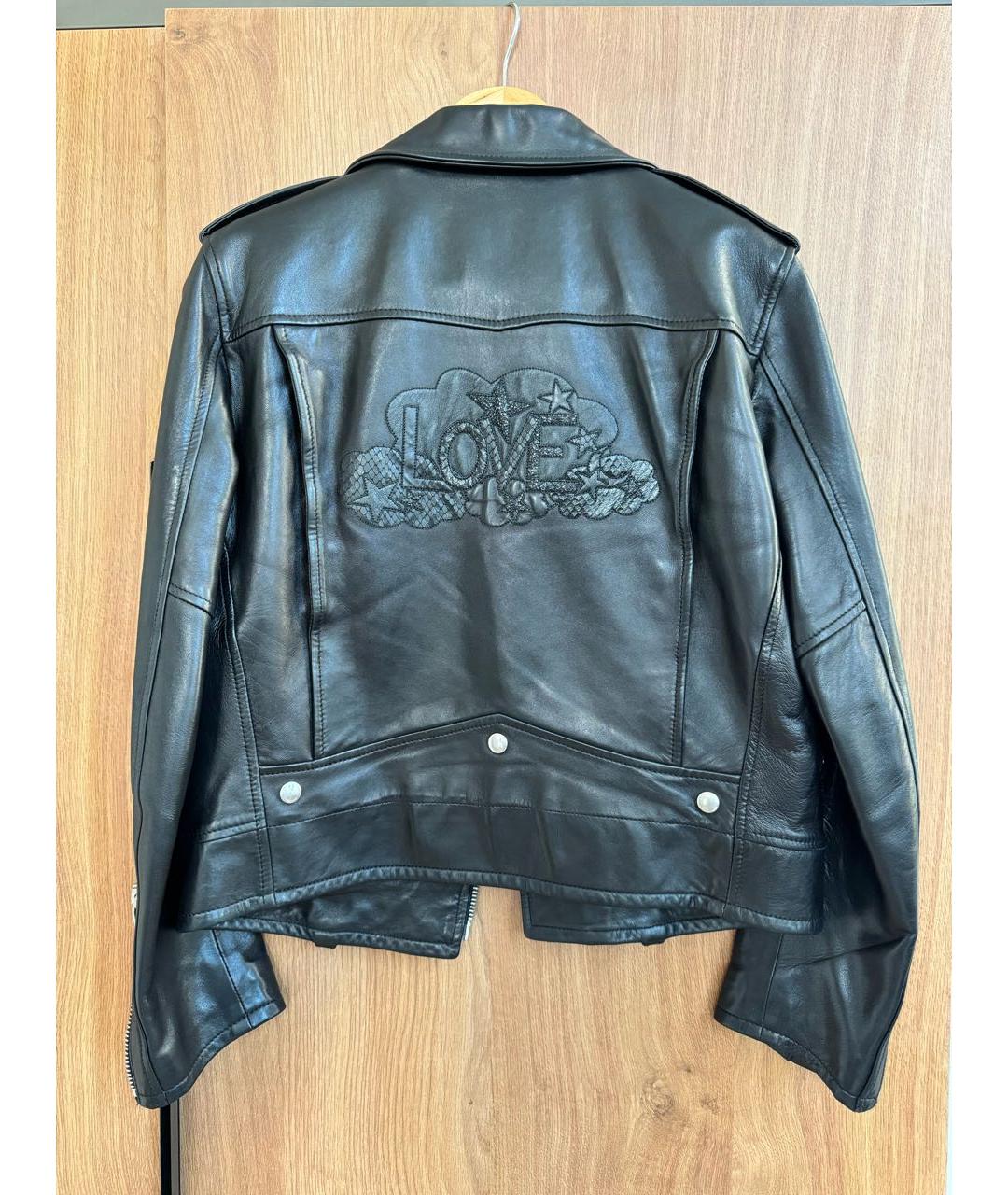 SAINT LAURENT Черная кожаная куртка, фото 2
