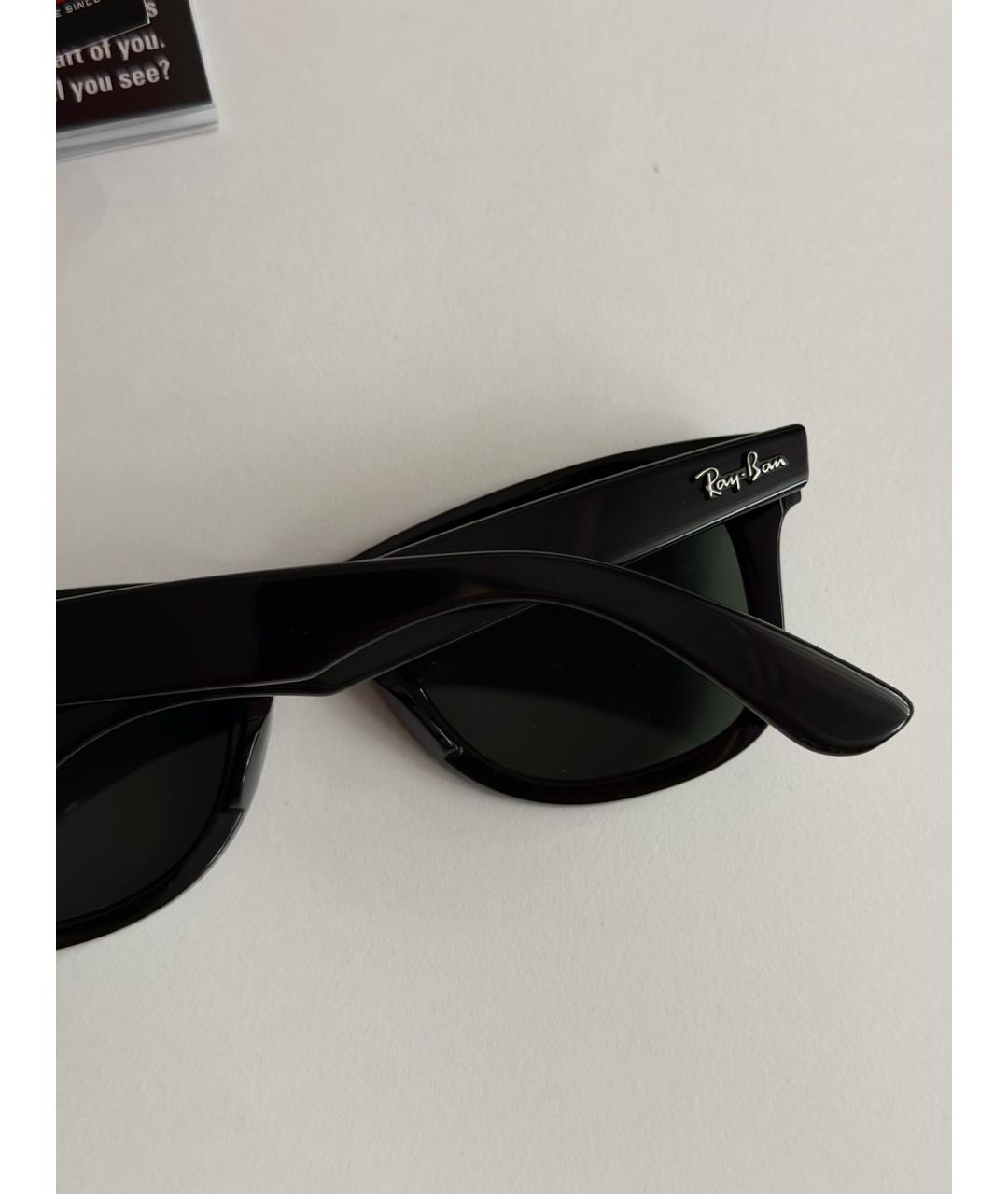 RAY BAN Черные солнцезащитные очки, фото 3