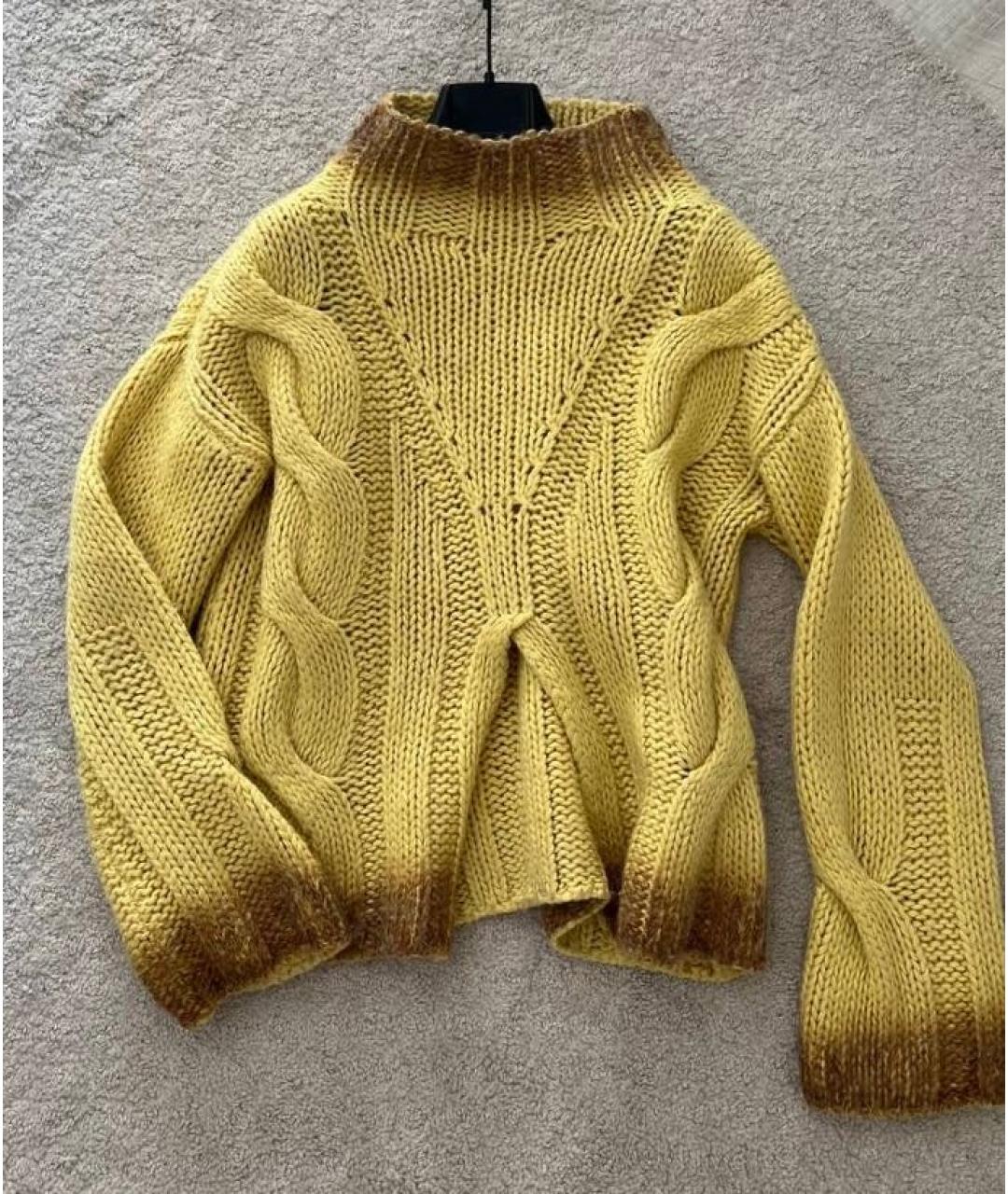 SPORTMAX Желтый джемпер / свитер, фото 9