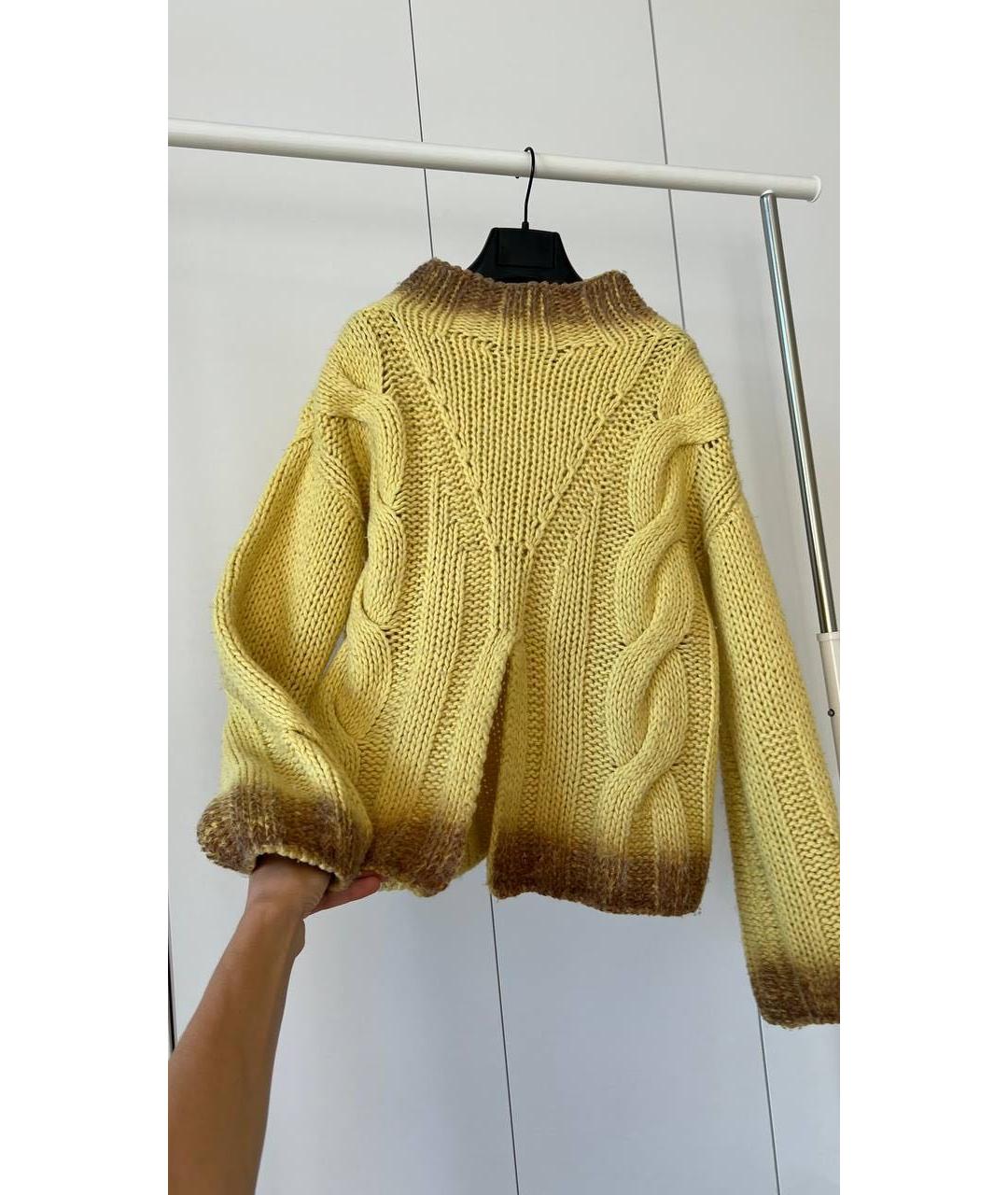 SPORTMAX Желтый джемпер / свитер, фото 4