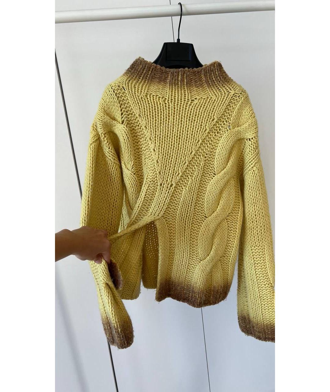 SPORTMAX Желтый джемпер / свитер, фото 6