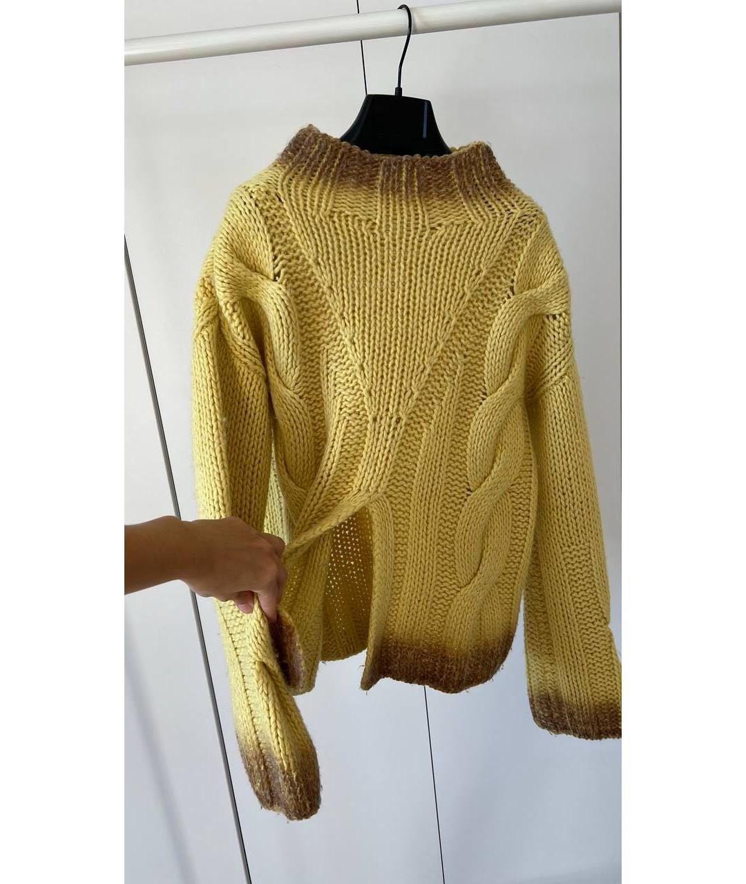 SPORTMAX Желтый джемпер / свитер, фото 5