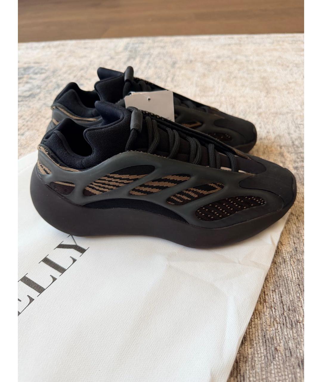 ADIDAS YEEZY Черные текстильные кроссовки, фото 4