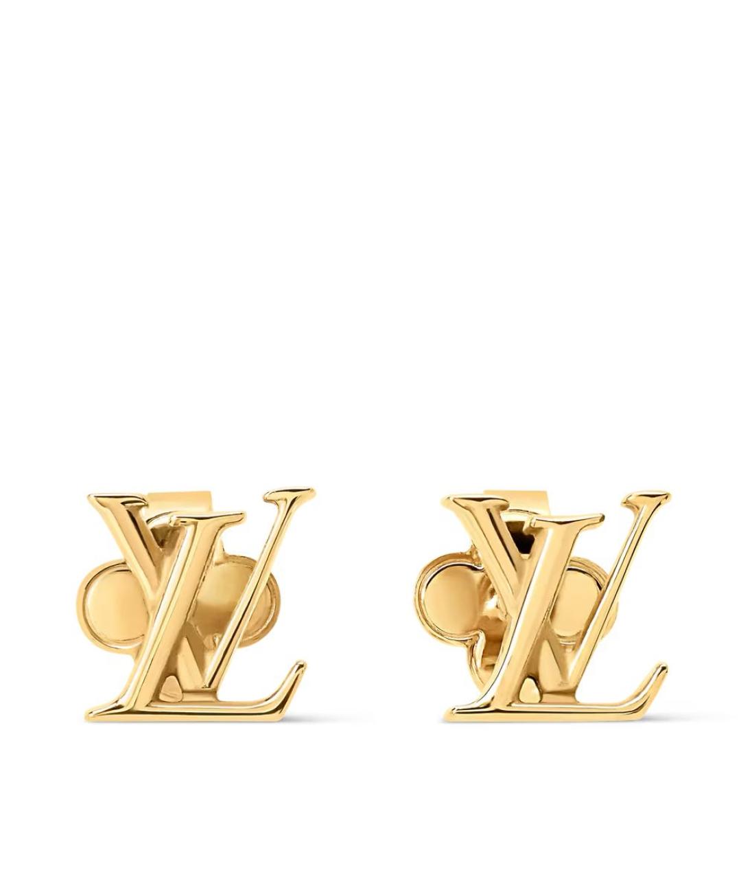 LOUIS VUITTON Золотые металлические серьги, фото 1