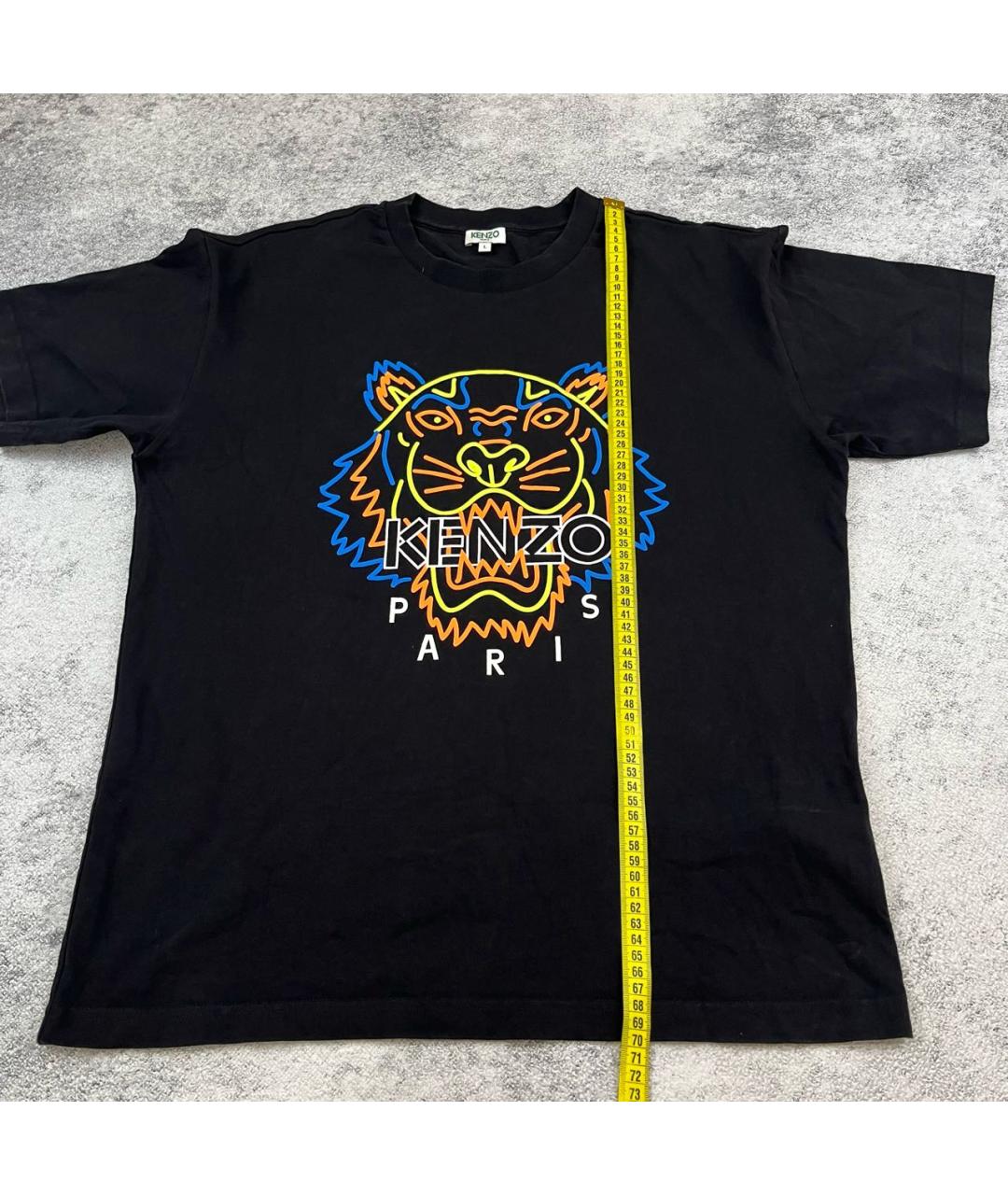 KENZO Черная хлопковая футболка, фото 7