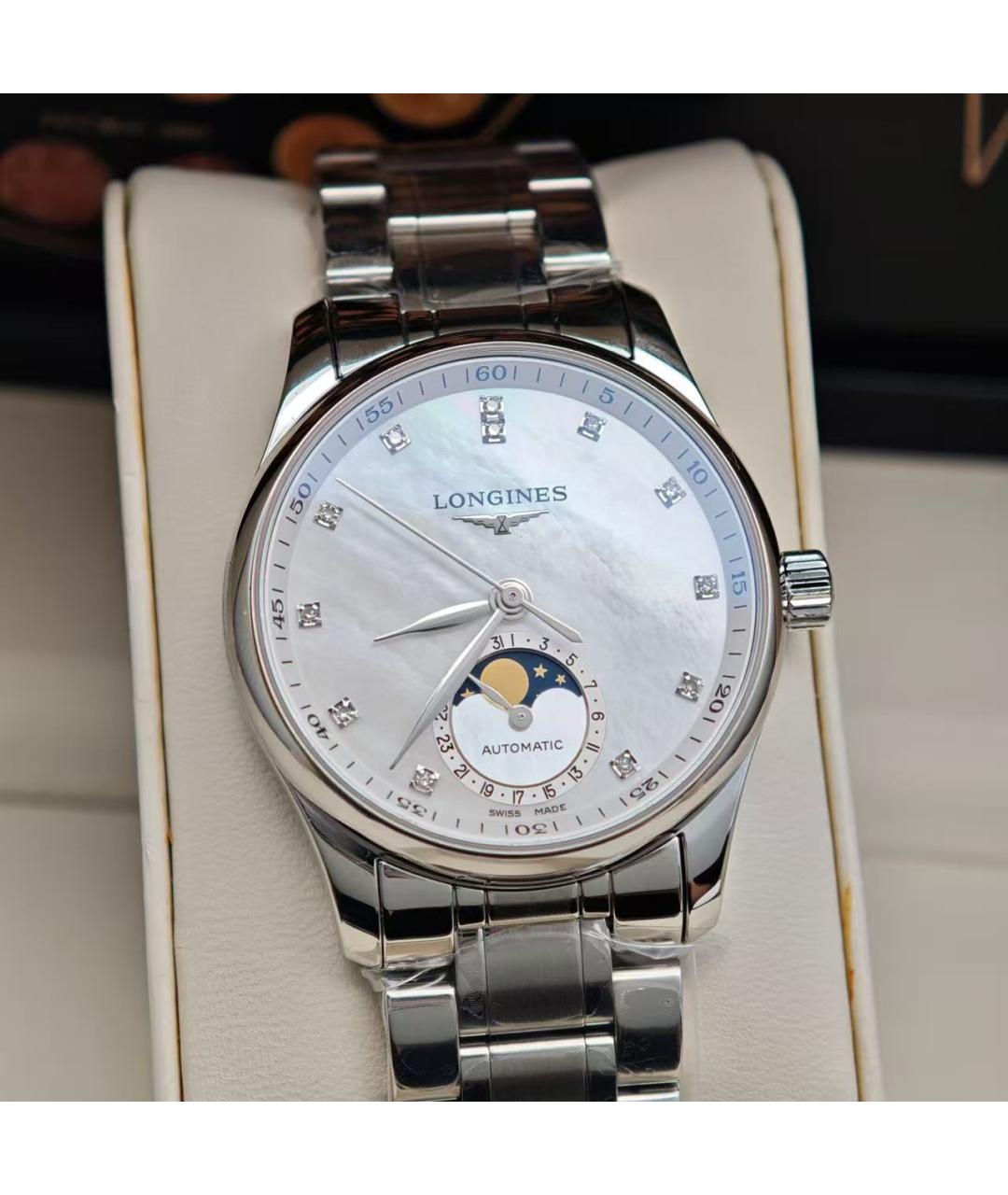 LONGINES Серебряные часы, фото 2
