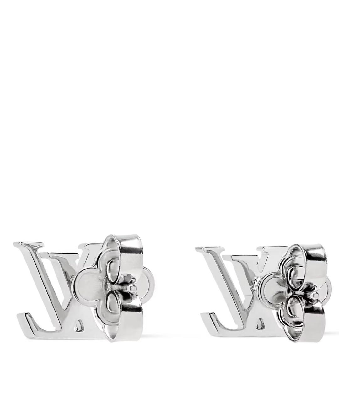LOUIS VUITTON Серебряные металлические серьги, фото 4