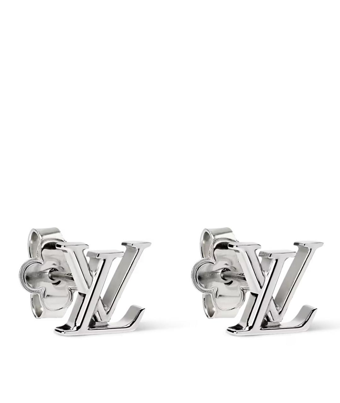 LOUIS VUITTON Серебряные металлические серьги, фото 3