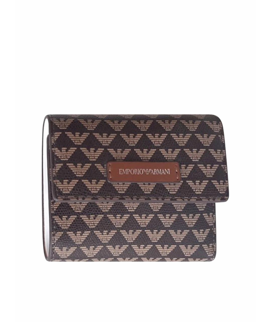 EMPORIO ARMANI Коричневый кошелек, фото 1