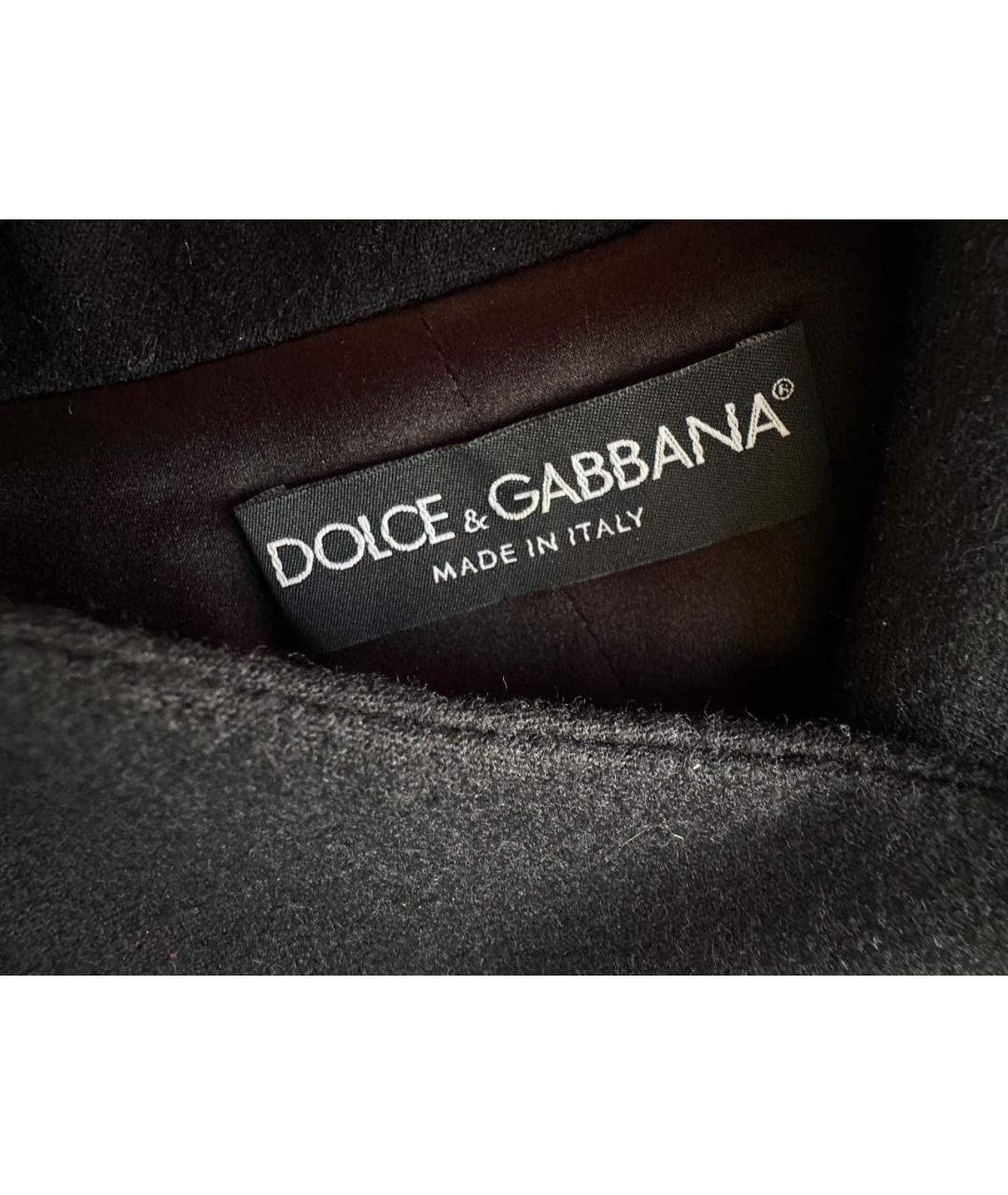 DOLCE&GABBANA Антрацитовый шерстяной жилет, фото 3