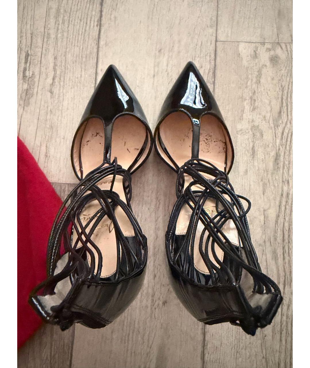 CHRISTIAN LOUBOUTIN Черные туфли из лакированной кожи, фото 3