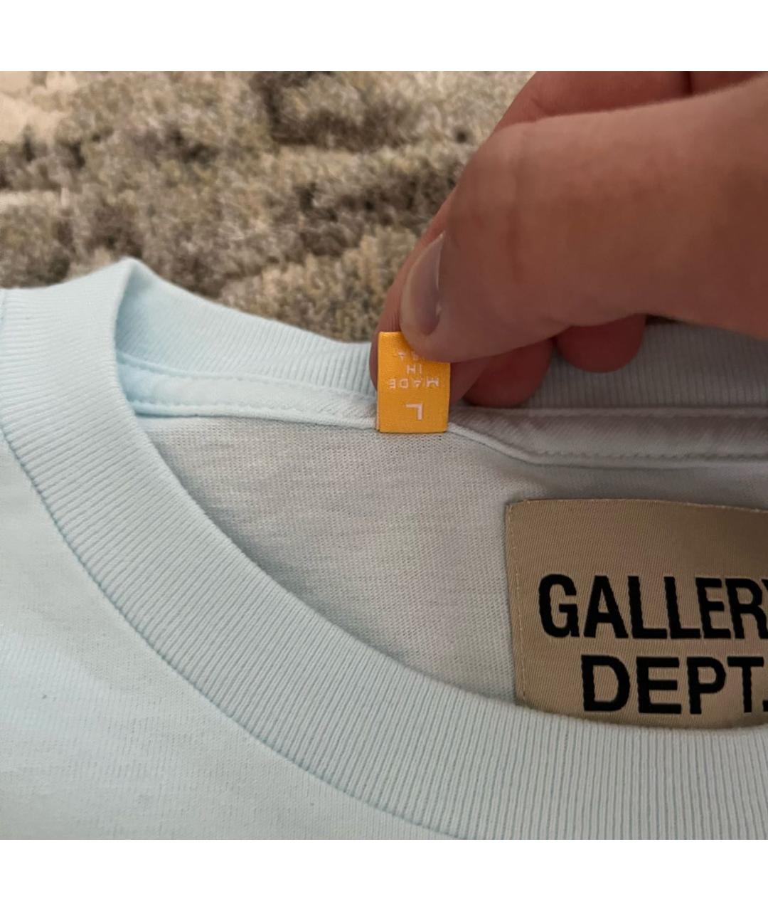 Gallery Dept Белая хлопковая футболка, фото 5