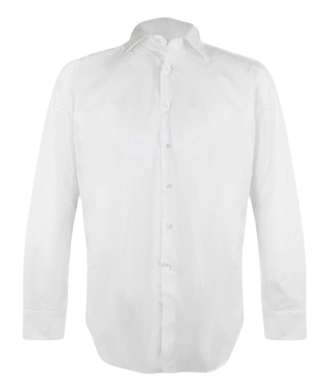 CANALI Белая хлопковая классическая рубашка, фото 1