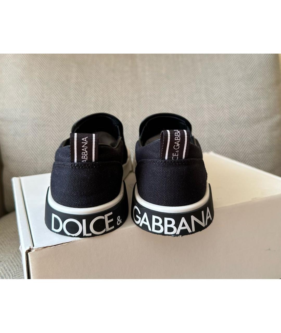DOLCE&GABBANA Черные лоферы/мокасины, фото 5