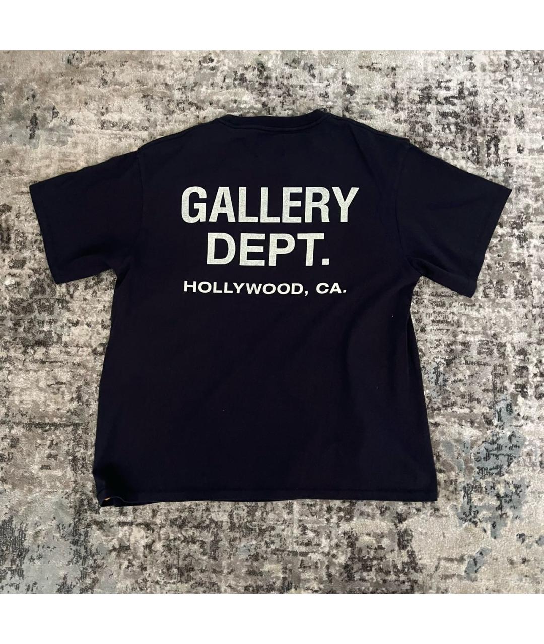 Gallery Dept Черная хлопковая футболка, фото 2