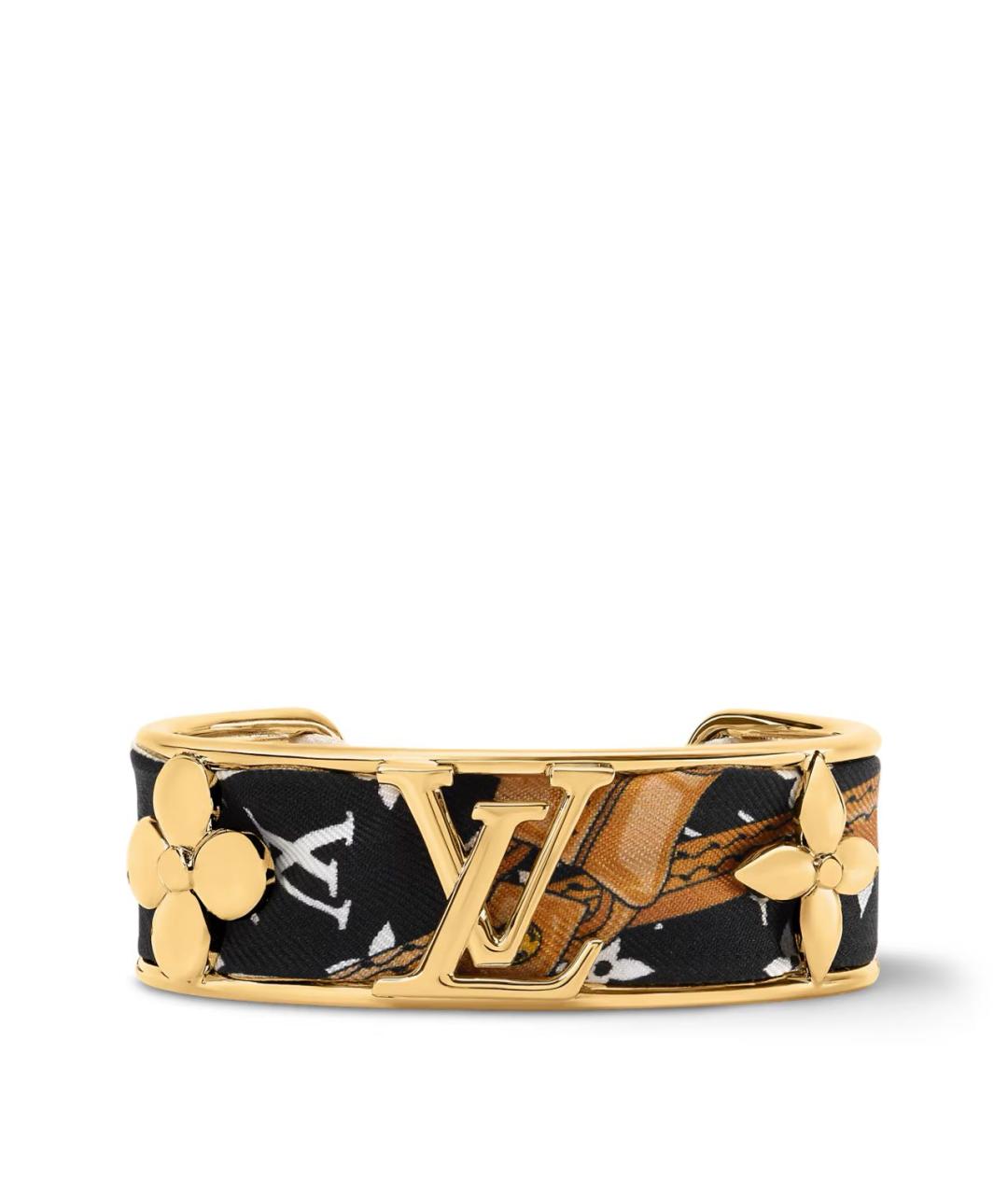 LOUIS VUITTON Черный металлический браслет, фото 1