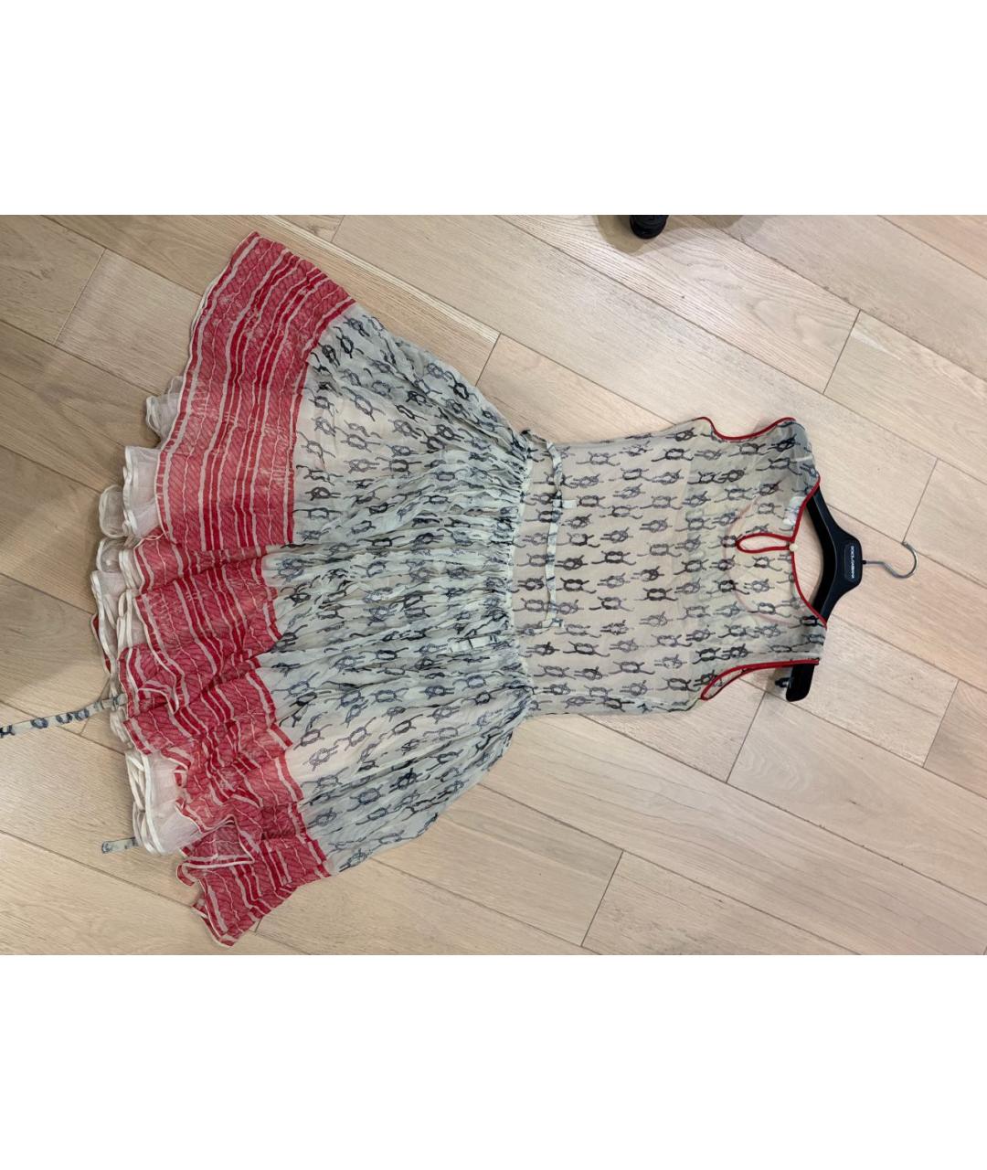 RED VALENTINO Коралловое шифоновое коктейльное платье, фото 2