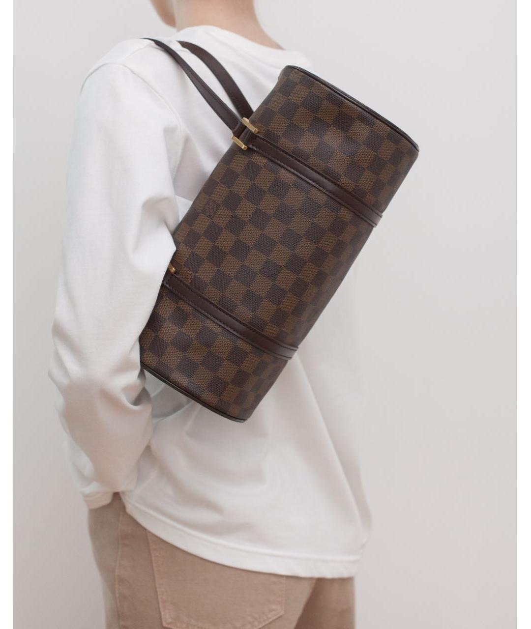 LOUIS VUITTON Коричневая канва сумка на плечо, фото 2