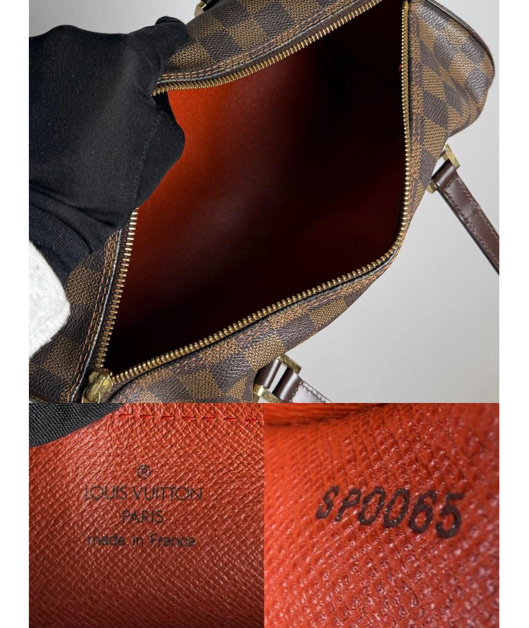 LOUIS VUITTON Коричневая канва сумка на плечо, фото 8