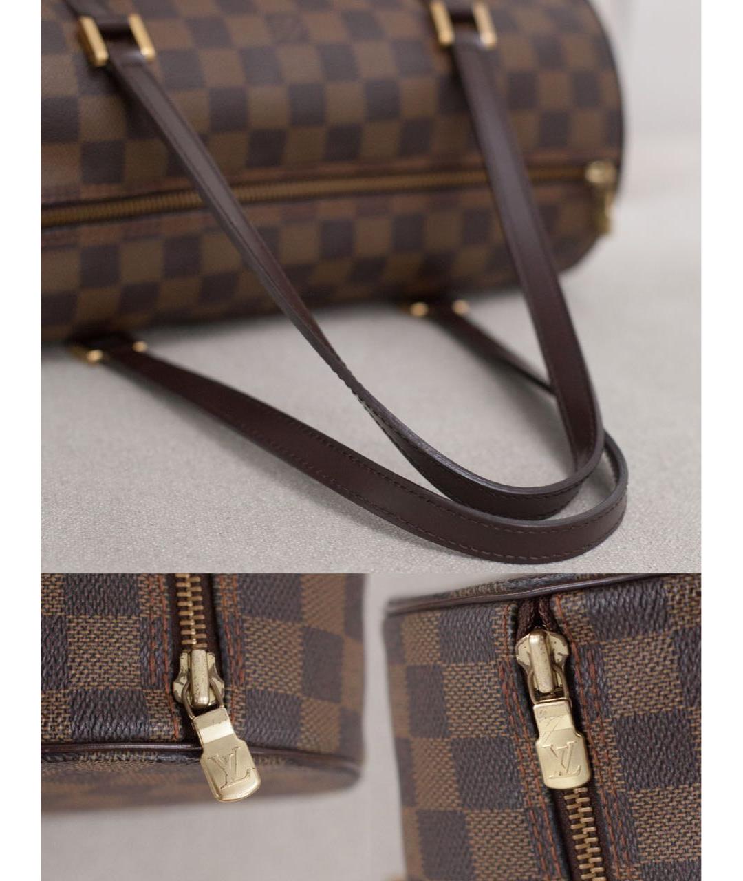 LOUIS VUITTON Коричневая канва сумка на плечо, фото 7