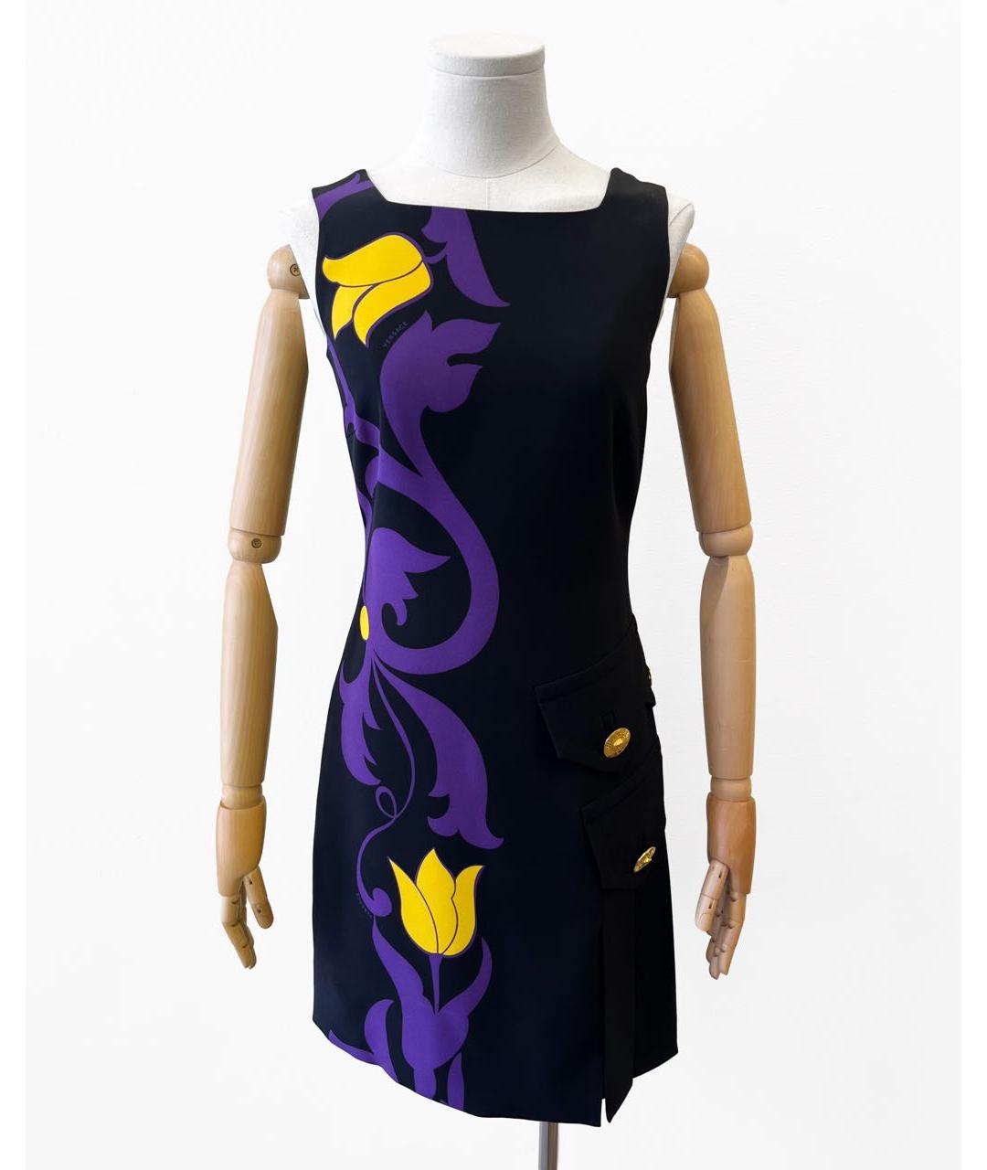 VERSACE Черное коктейльное платье, фото 6