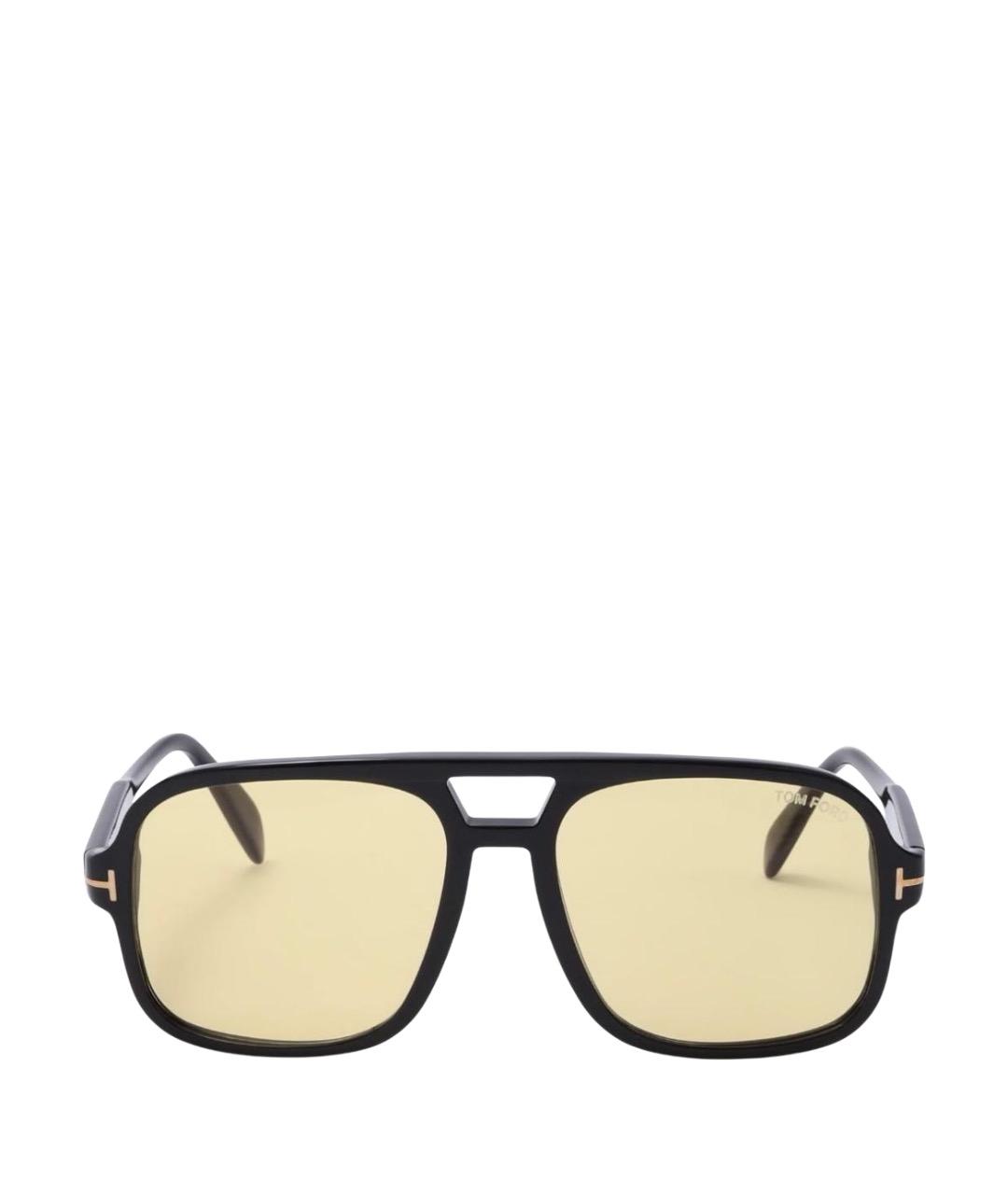 TOM FORD Черные пластиковые солнцезащитные очки, фото 1