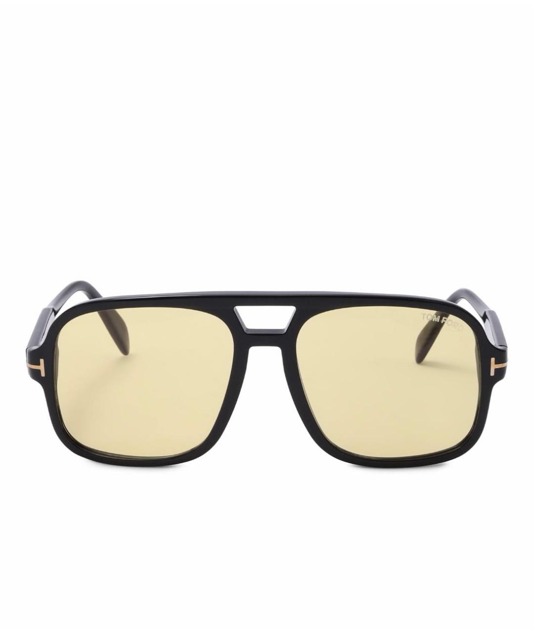 TOM FORD Черные пластиковые солнцезащитные очки, фото 8