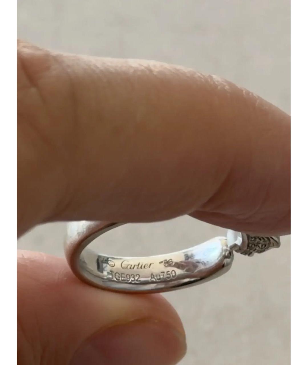CARTIER Белое платиновое кольцо, фото 4