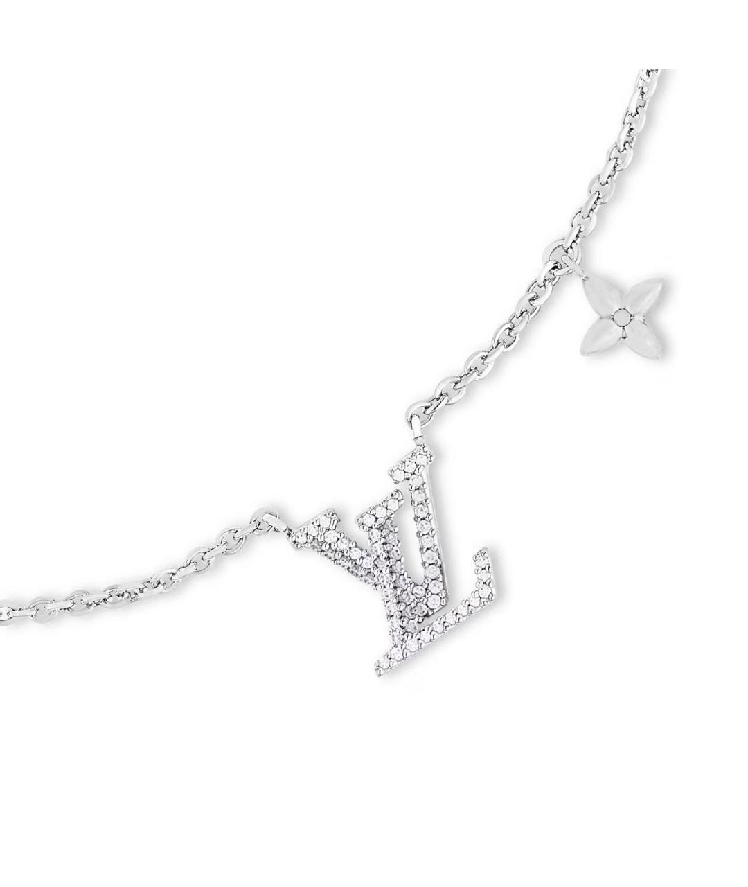 LOUIS VUITTON Серебряное металлическое колье, фото 2