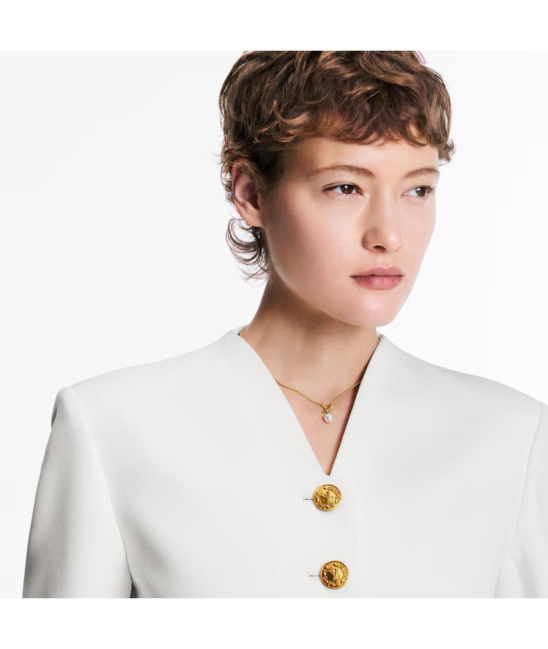 LOUIS VUITTON Золотое металлическое колье, фото 2