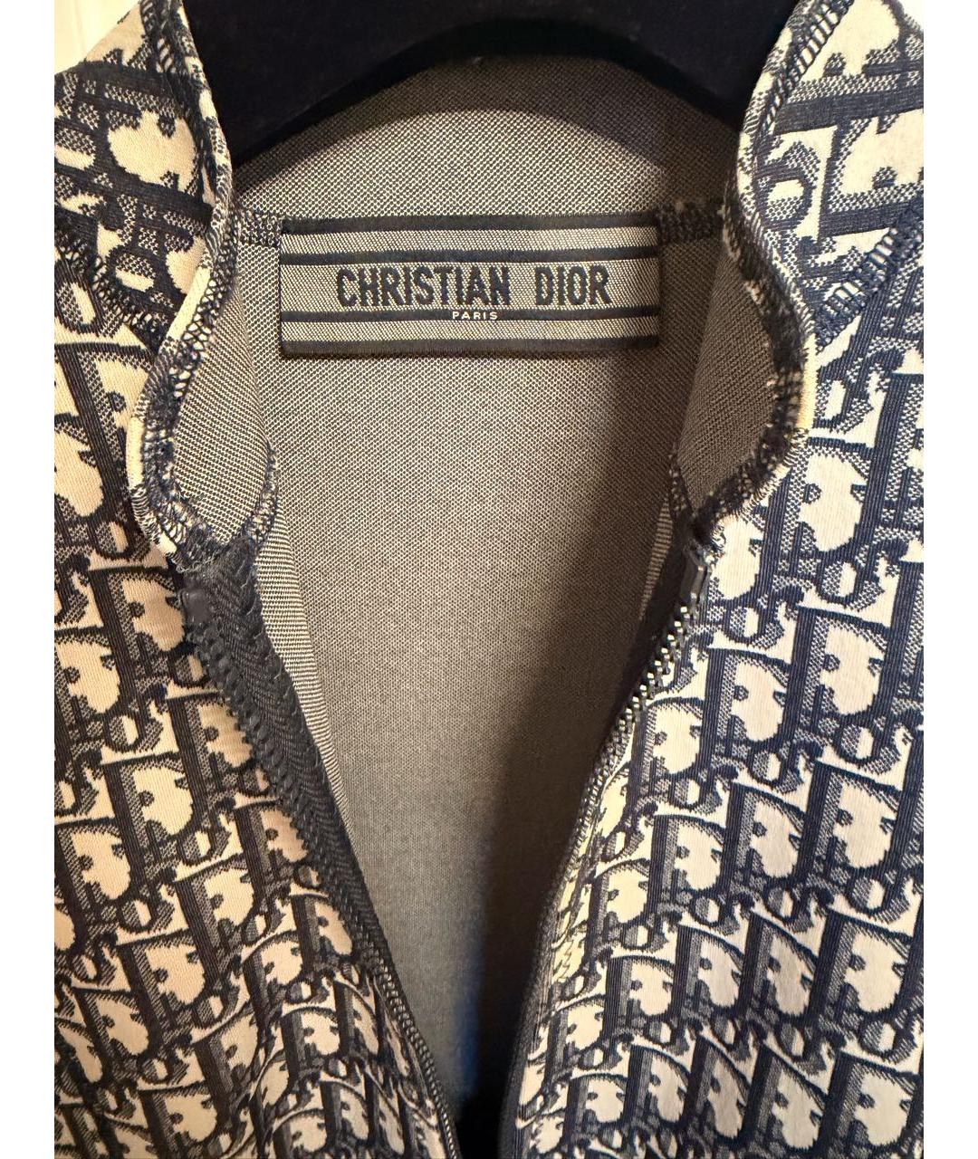 CHRISTIAN DIOR Темно-синее полиамидовое повседневное платье, фото 3