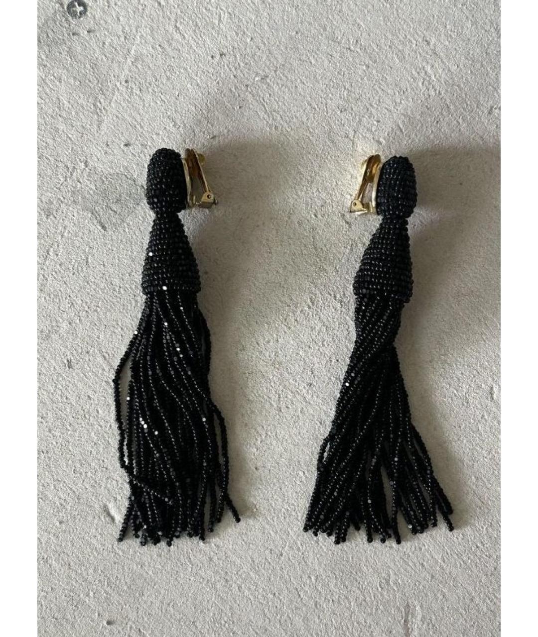 OSCAR DE LA RENTA Черные серьги, фото 5