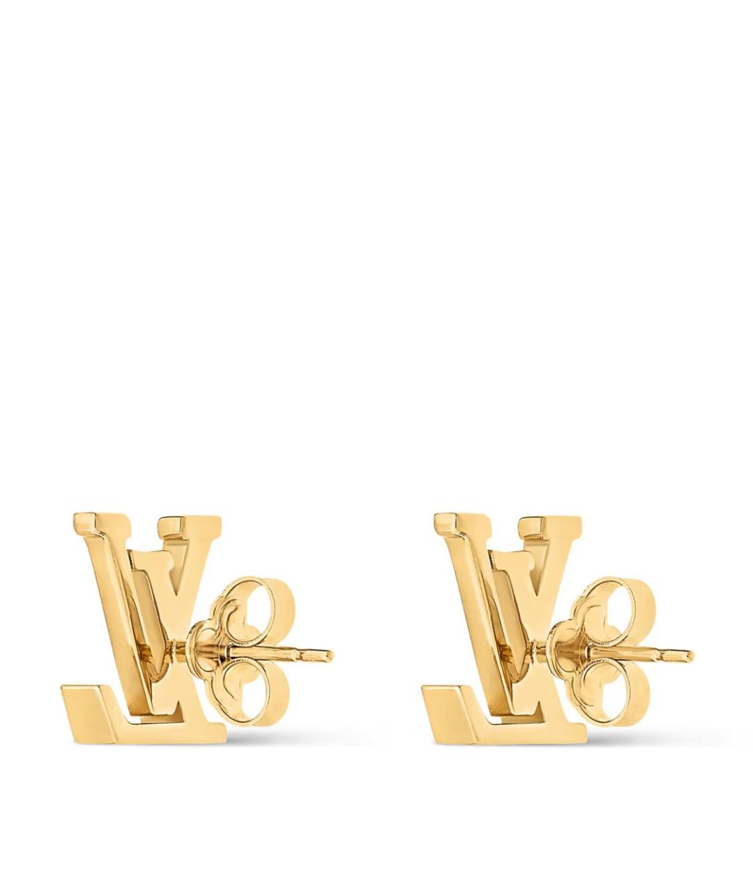 LOUIS VUITTON Черные металлические серьги, фото 3