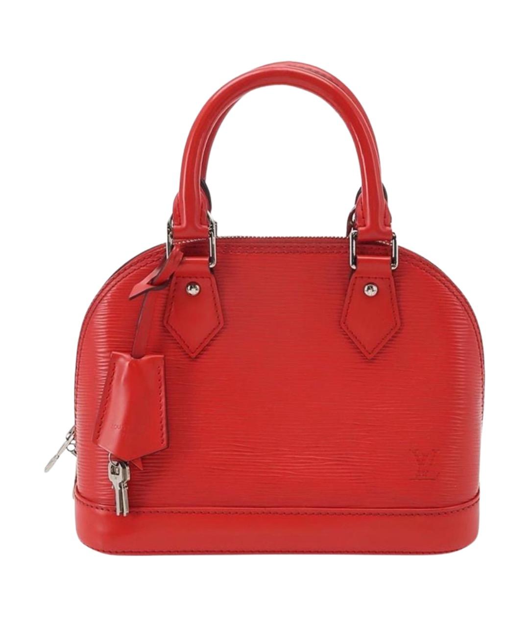 LOUIS VUITTON Коричневая кожаная сумка с короткими ручками, фото 1