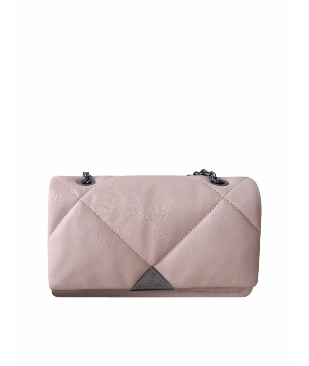 EMPORIO ARMANI Розовая сумка через плечо из искусственной кожи, фото 1