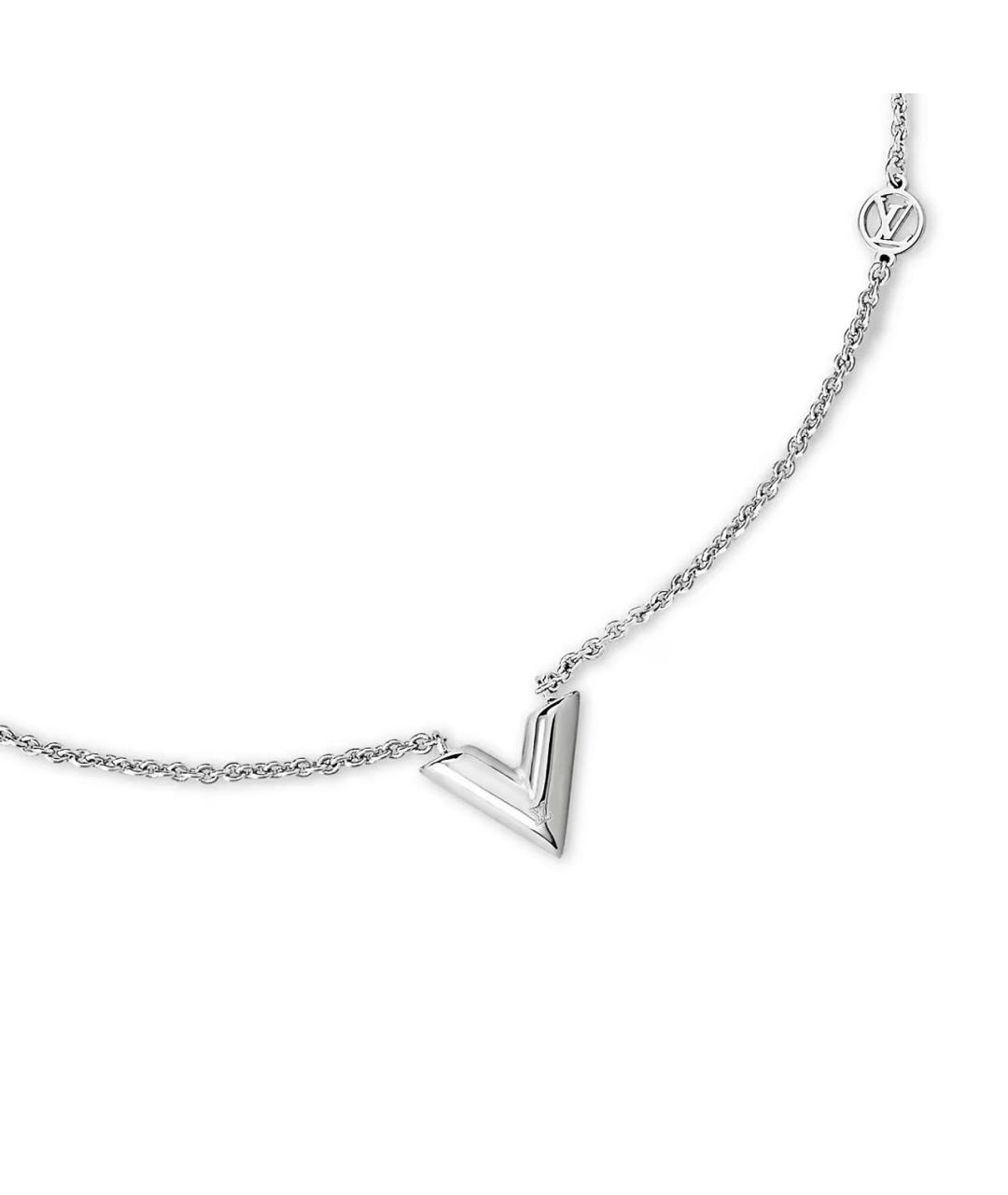 LOUIS VUITTON Серебряное металлическое колье, фото 2