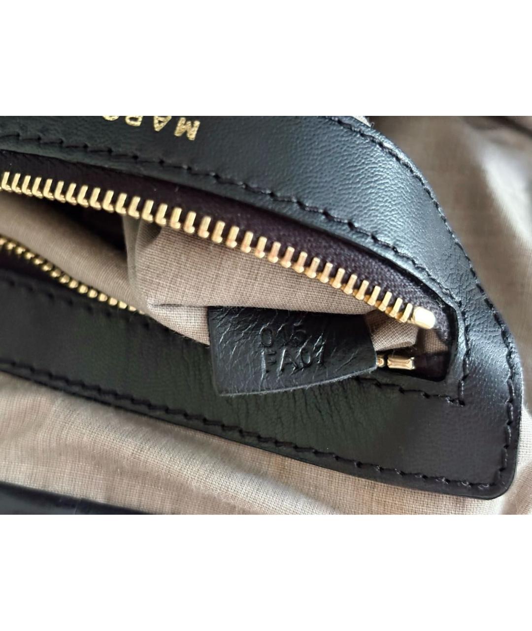 MARC JACOBS Черная кожаная сумка с короткими ручками, фото 8