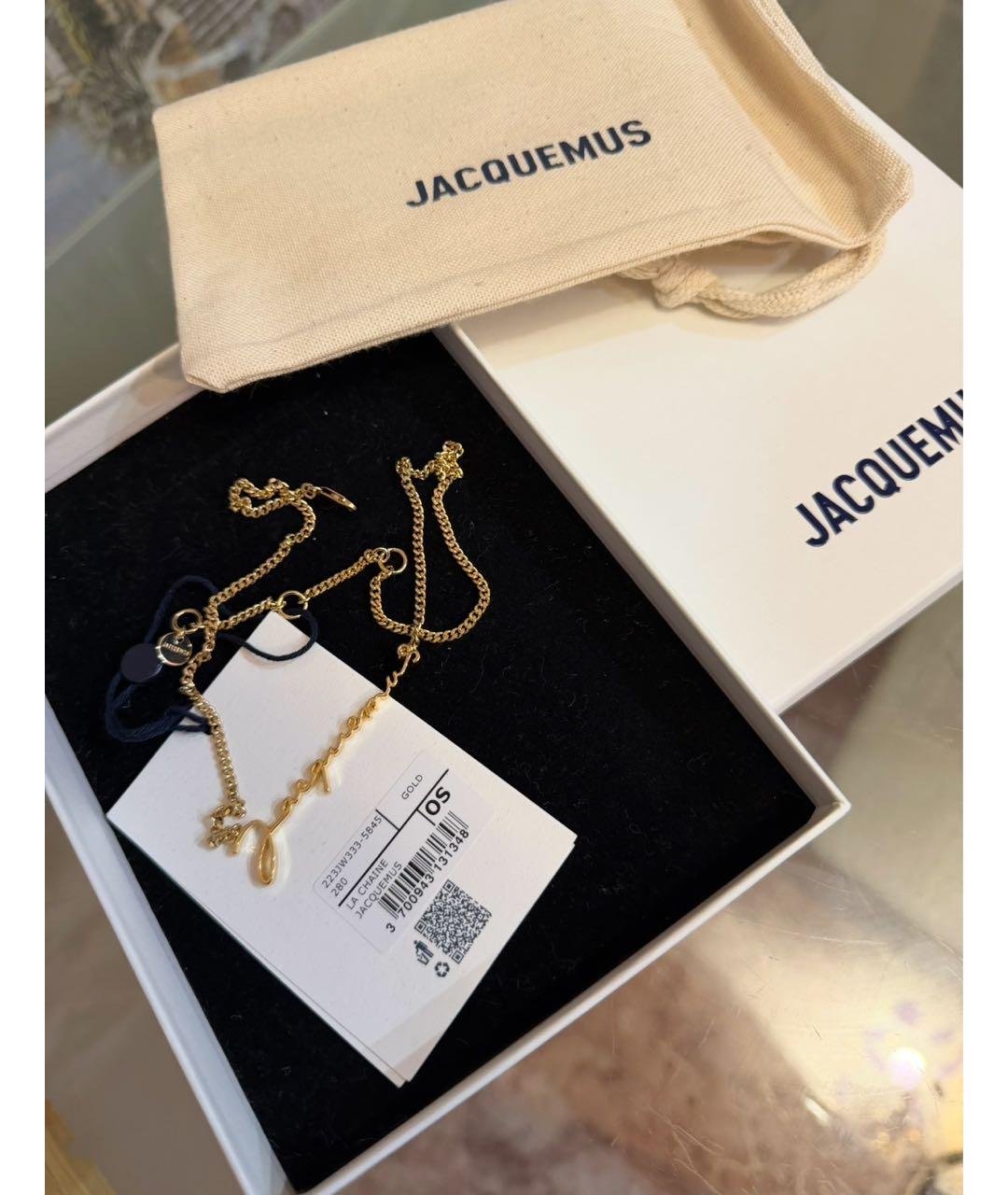 JACQUEMUS Золотая подвеска, фото 2
