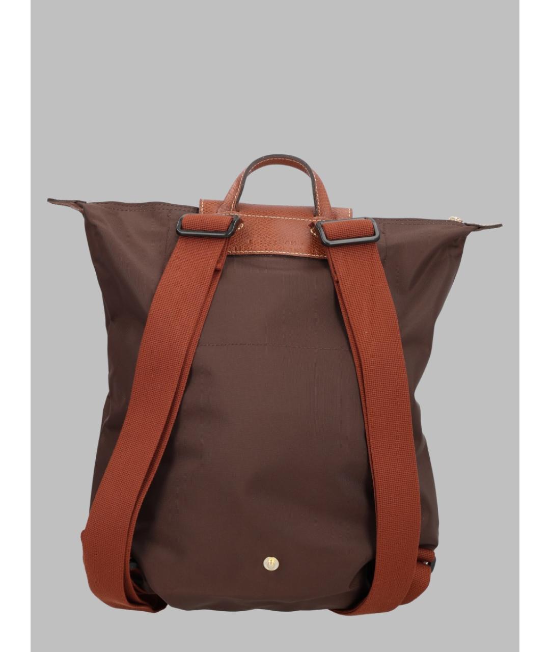 LONGCHAMP Коричневый синтетический рюкзак, фото 2