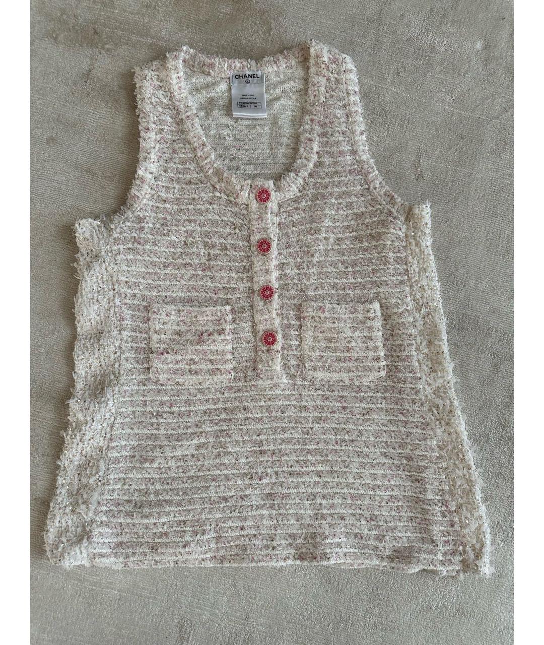 CHANEL Белая майка, фото 9