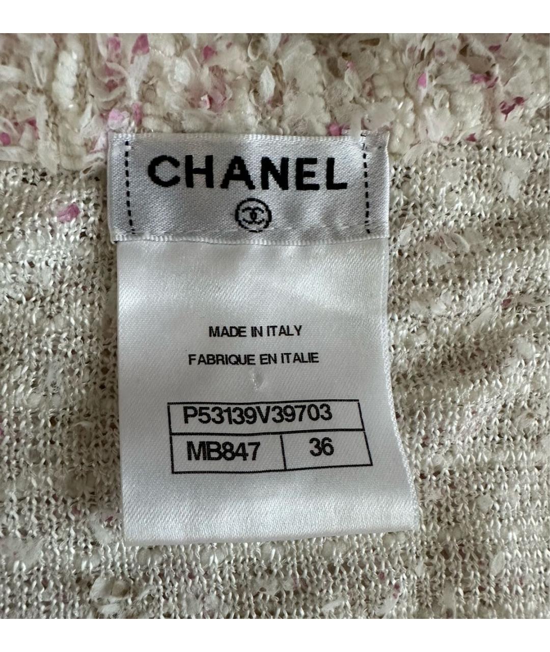 CHANEL Белая майка, фото 3