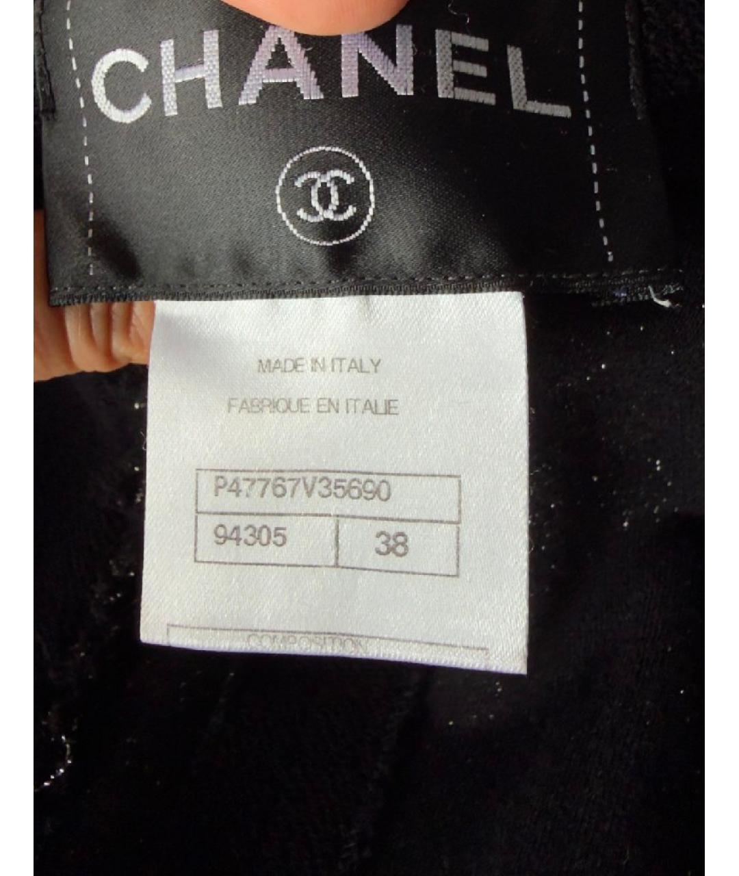 CHANEL Черный хлопковый кардиган, фото 6