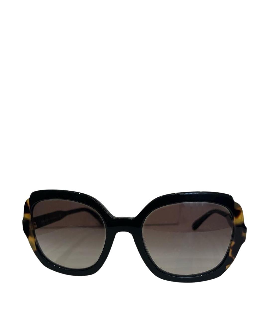 PRADA Коричневые пластиковые солнцезащитные очки, фото 1