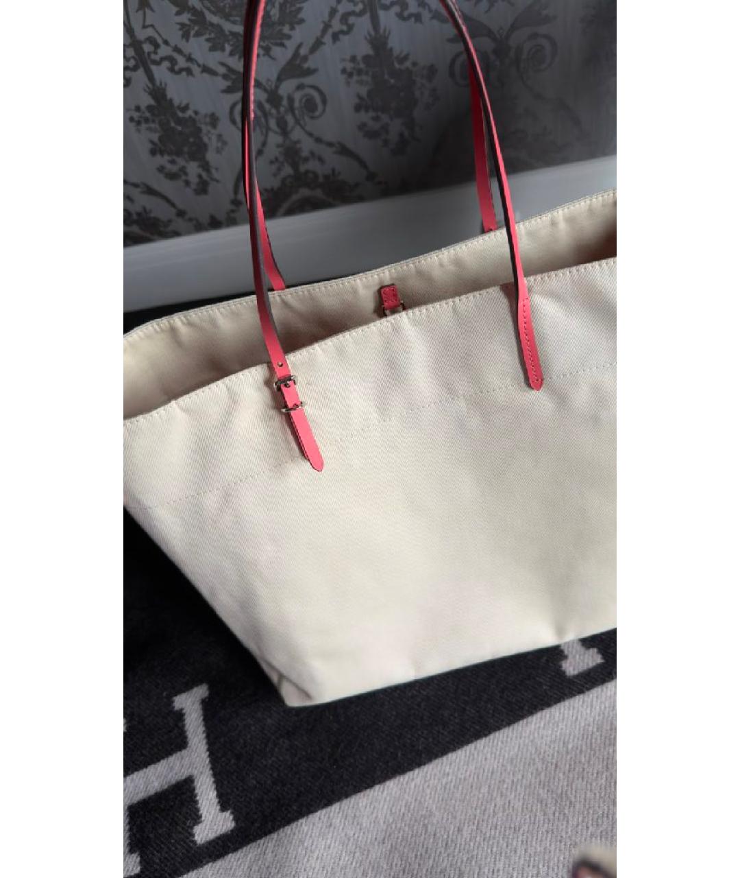 LOUIS VUITTON Бежевая канва пляжная сумка, фото 2