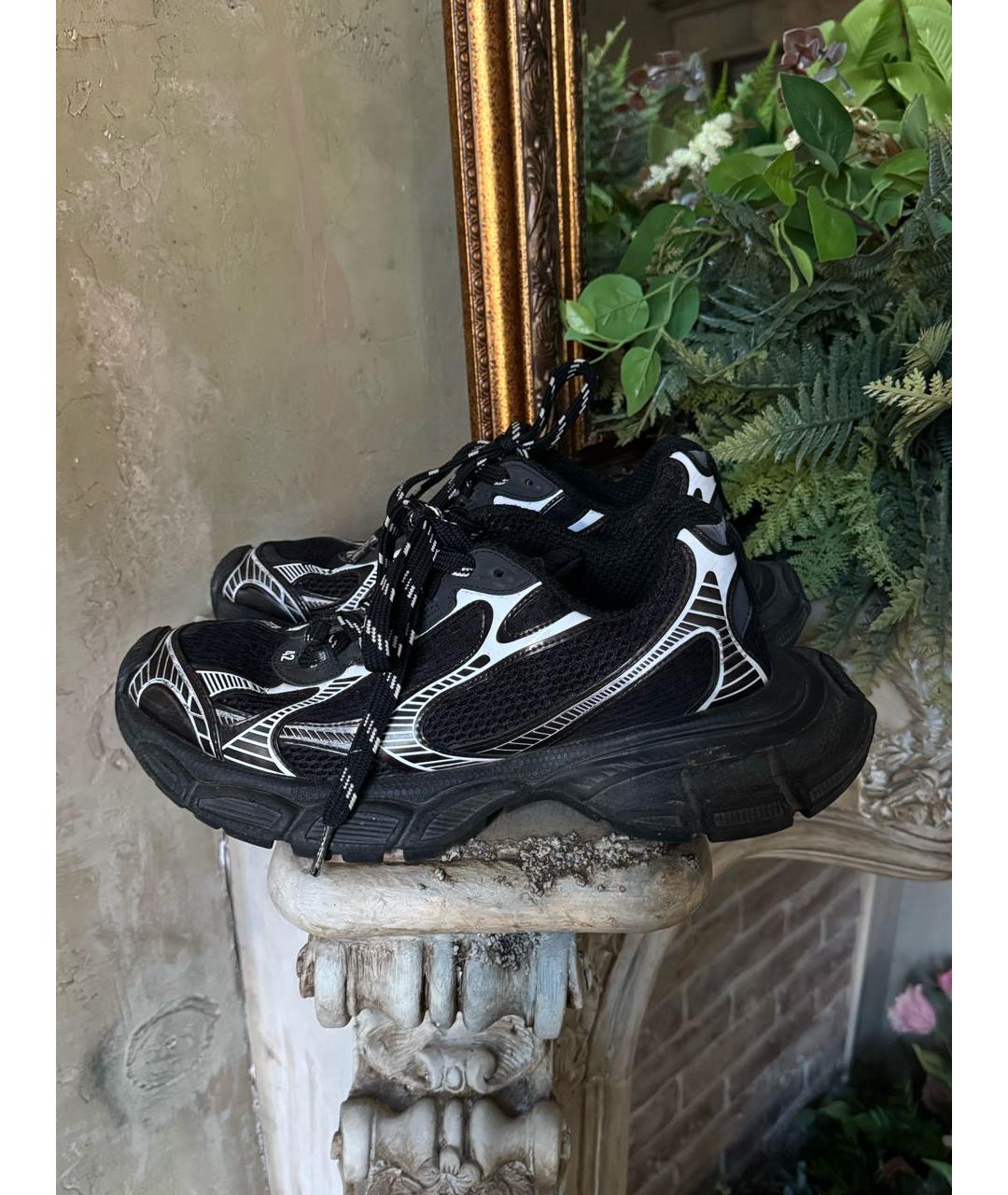 BALENCIAGA Черные низкие кроссовки / кеды, фото 3