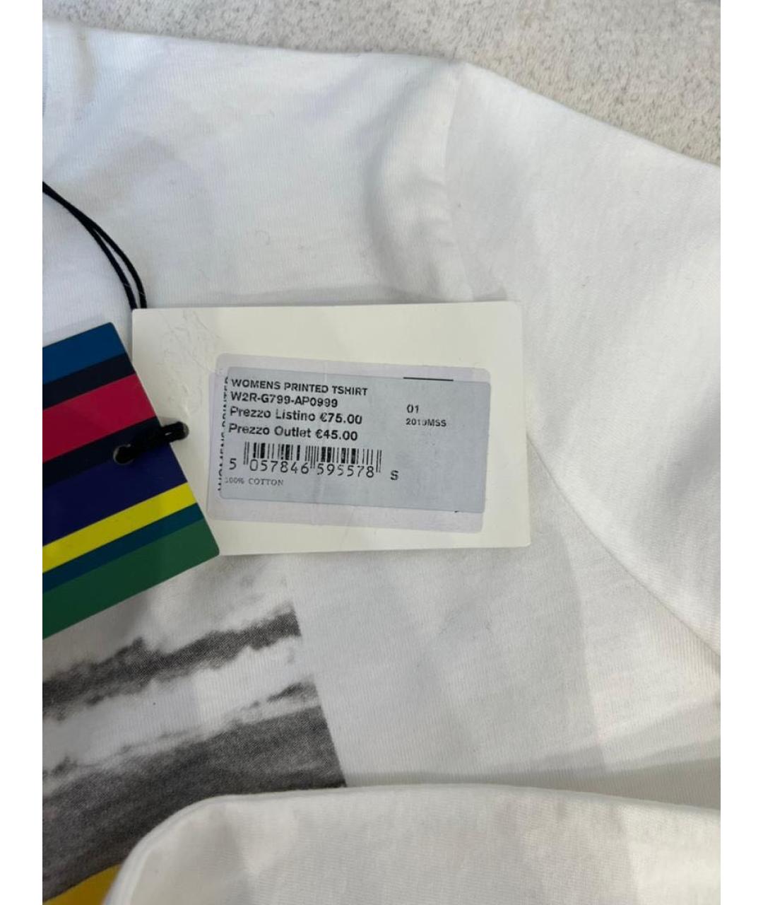PAUL SMITH Белая футболка, фото 5