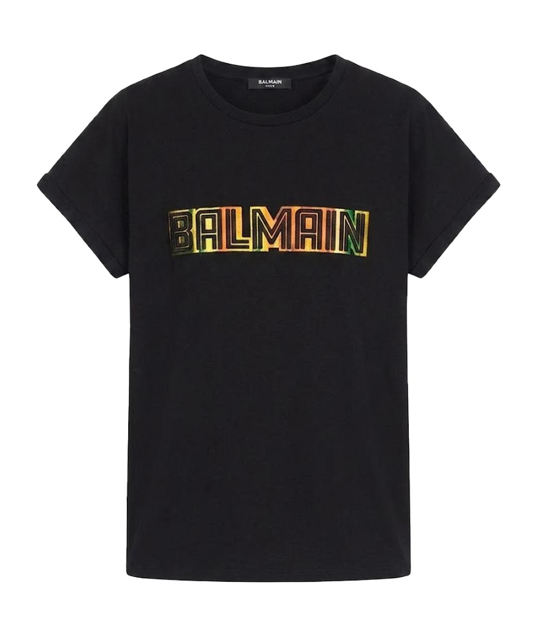 BALMAIN Черная футболка, фото 1