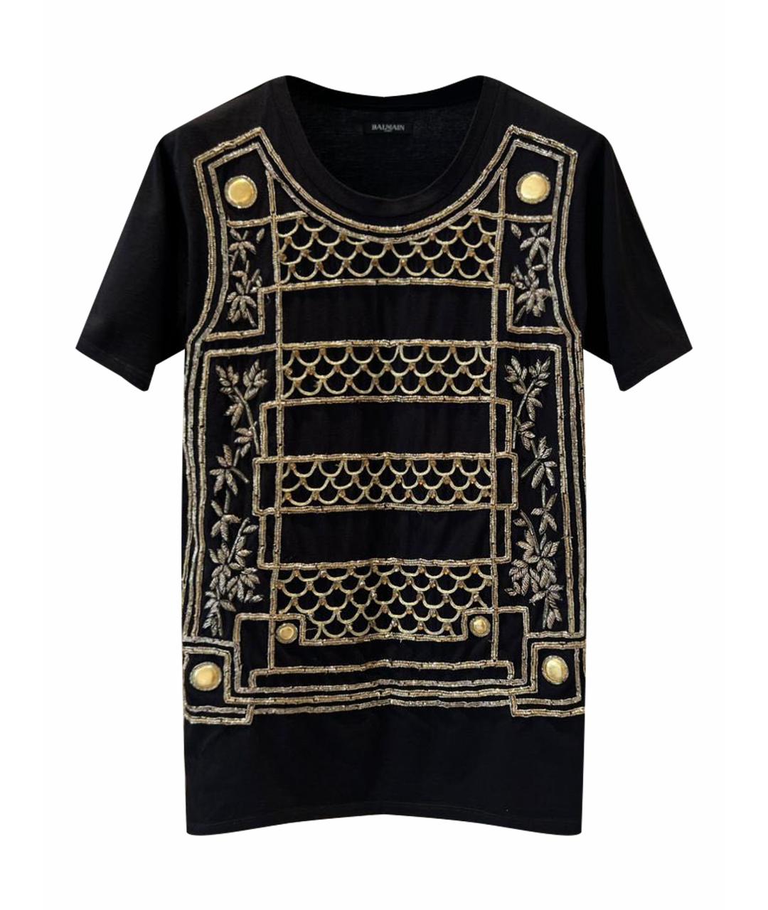 BALMAIN Черная футболка, фото 1