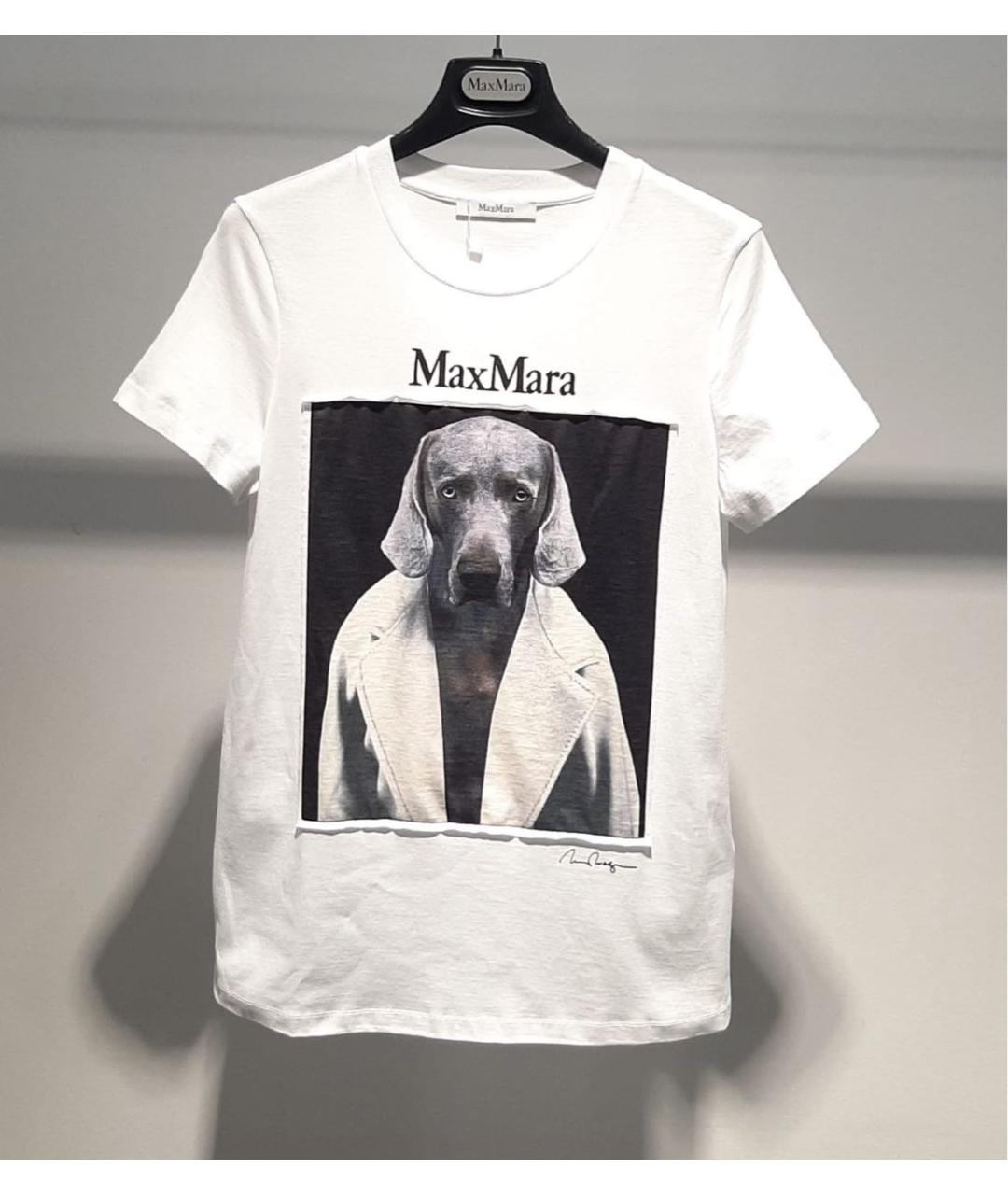 MAX MARA Белая футболка, фото 2