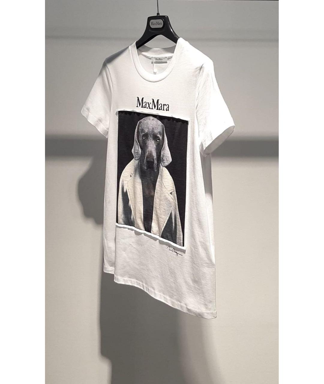 MAX MARA Белая футболка, фото 4